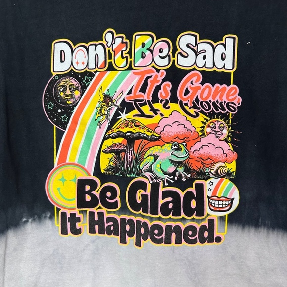 NWOT. Boss Dog Don't Be Sad Black & White T-Shirt Size M - Picture 2 of 5